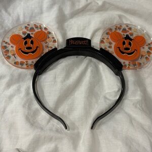 Light up Fall Mickey Mouse Pumpkin Ears Headband